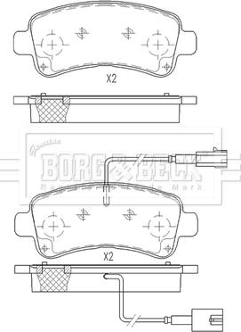 Borg & Beck BBP2560 - Jarrupala, levyjarru inparts.fi