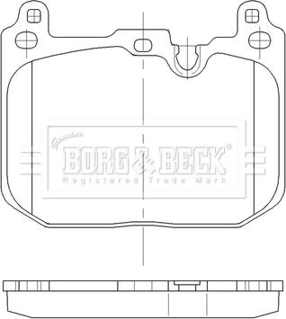 Borg & Beck BBP2562 - Jarrupala, levyjarru inparts.fi