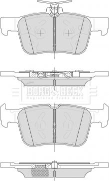 Borg & Beck BBP2505 - Jarrupala, levyjarru inparts.fi