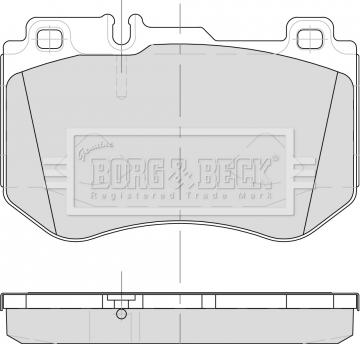 Borg & Beck BBP2501 - Jarrupala, levyjarru inparts.fi