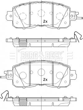 Borg & Beck BBP2534 - Jarrupala, levyjarru inparts.fi