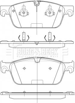 Borg & Beck BBP2530 - Jarrupala, levyjarru inparts.fi