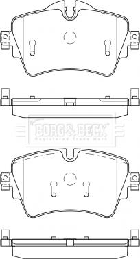 Borg & Beck BBP2526 - Jarrupala, levyjarru inparts.fi