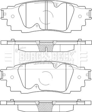 Borg & Beck BBP2575 - Jarrupala, levyjarru inparts.fi