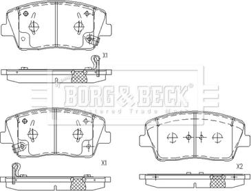 Borg & Beck BBP2697 - Jarrupala, levyjarru inparts.fi