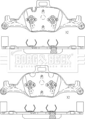 Borg & Beck BBP2668 - Jarrupala, levyjarru inparts.fi