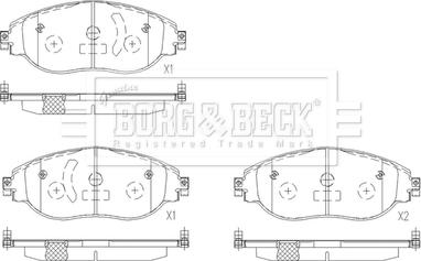 Borg & Beck BBP2689 - Jarrupala, levyjarru inparts.fi