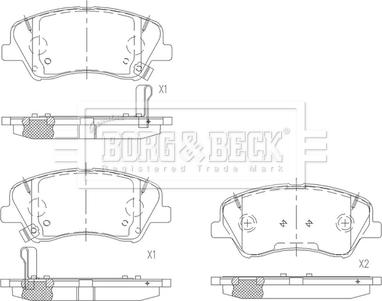 Borg & Beck BBP2681 - Jarrupala, levyjarru inparts.fi