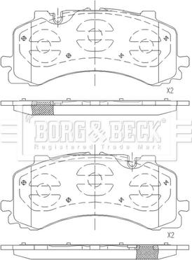 Borg & Beck BBP2683 - Jarrupala, levyjarru inparts.fi