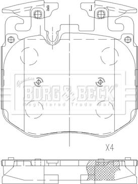 Borg & Beck BBP2630 - Jarrupala, levyjarru inparts.fi