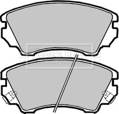 Borg & Beck BBP2047 - Jarrupala, levyjarru inparts.fi