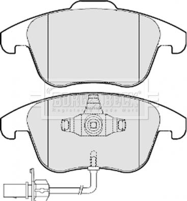 Borg & Beck BBP2052 - Jarrupala, levyjarru inparts.fi