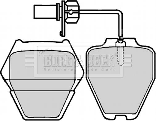 Borg & Beck BBP2199 - Jarrupala, levyjarru inparts.fi