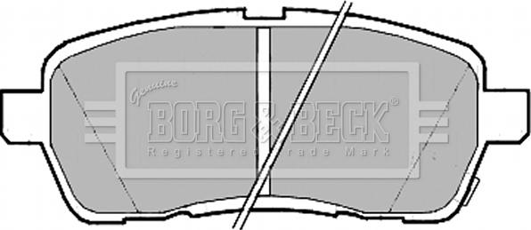 Borg & Beck BBP2182 - Jarrupala, levyjarru inparts.fi