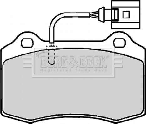 Borg & Beck BBP2133 - Jarrupala, levyjarru inparts.fi