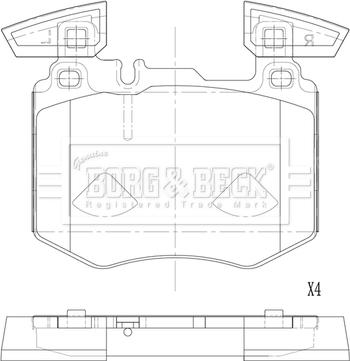 Borg & Beck BBP2898 - Jarrupala, levyjarru inparts.fi