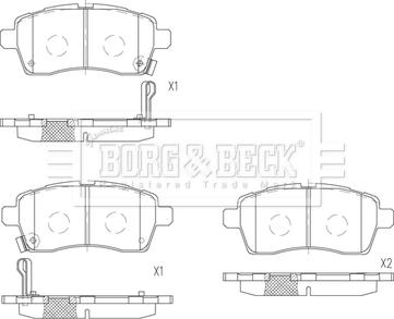 Borg & Beck BBP2809 - Jarrupala, levyjarru inparts.fi