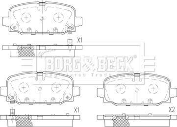 Borg & Beck BBP2805 - Jarrupala, levyjarru inparts.fi