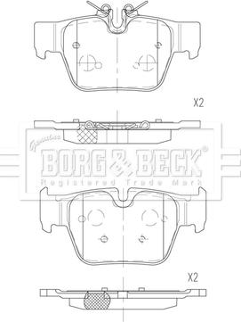 Borg & Beck BBP2889 - Jarrupala, levyjarru inparts.fi