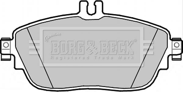 Borg & Beck BBP2344 - Jarrupala, levyjarru inparts.fi