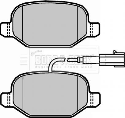 Borg & Beck BBP2309 - Jarrupala, levyjarru inparts.fi