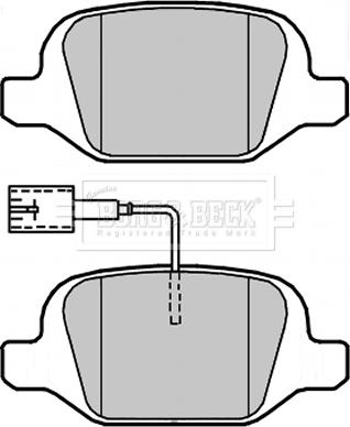 Borg & Beck BBP2312 - Jarrupala, levyjarru inparts.fi