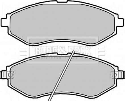 Borg & Beck BBP2324 - Jarrupala, levyjarru inparts.fi