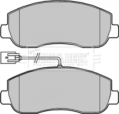 Borg & Beck BBP2266 - Jarrupala, levyjarru inparts.fi