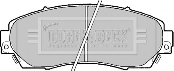 Borg & Beck BBP2204 - Jarrupala, levyjarru inparts.fi