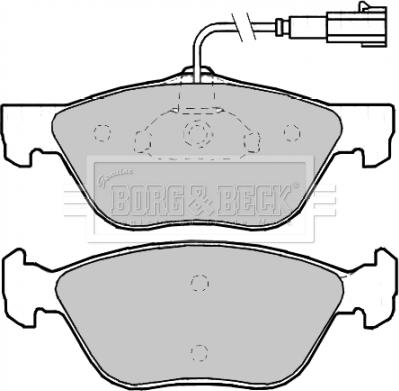 Borg & Beck BBP2200 - Jarrupala, levyjarru inparts.fi