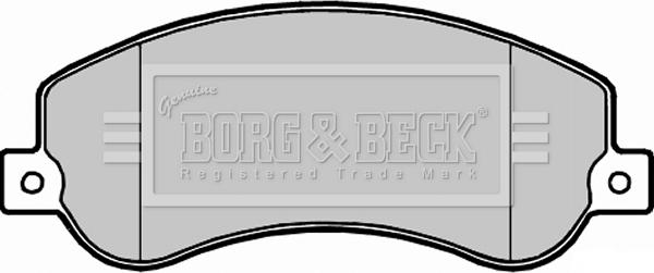 Borg & Beck BBP2281 - Jarrupala, levyjarru inparts.fi