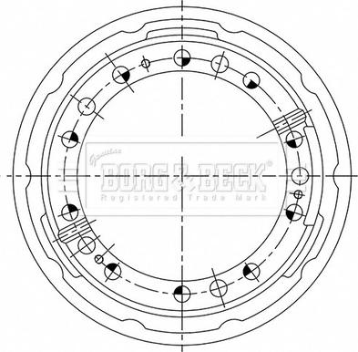 Borg & Beck BBR32536 - Jarrurumpu inparts.fi