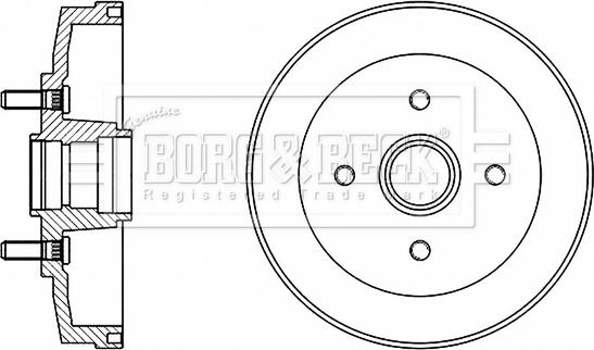 Borg & Beck BBR7249 - Jarrurumpu inparts.fi