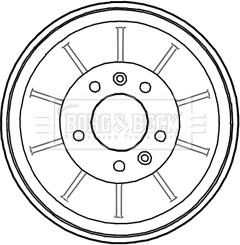 Borg & Beck BBR7203 - Jarrurumpu inparts.fi