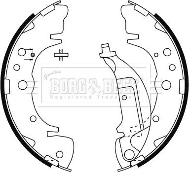 Borg & Beck BBS6483 - Jarrukenkäsarja, seisontajarru inparts.fi