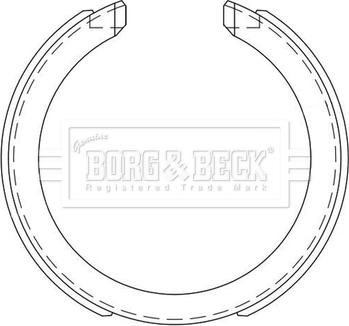 Borg & Beck BBS6525 - Jarrukenkäsarja, seisontajarru inparts.fi