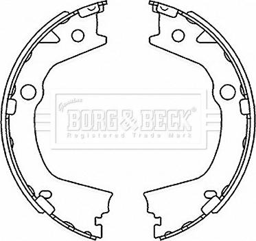 Borg & Beck BBS6520 - Jarrukenkäsarja, seisontajarru inparts.fi