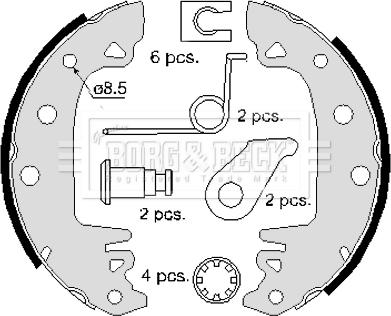 Borg & Beck BBS6086 - Jarrukenkäsarja inparts.fi