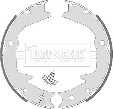 Borg & Beck BBS6329 - Jarrukenkäsarja, seisontajarru inparts.fi