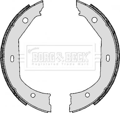 Borg & Beck BBS6267 - Jarrukenkäsarja, seisontajarru inparts.fi