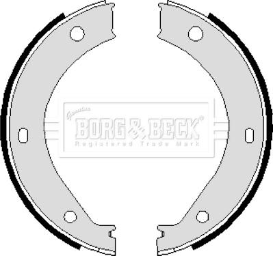 Borg & Beck BBS6239 - Jarrukenkäsarja, seisontajarru inparts.fi