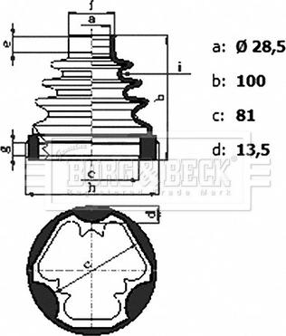 Borg & Beck BCB6440 - Paljekumi, vetoakseli inparts.fi