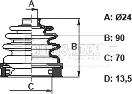 Borg & Beck BCB6401 - Paljekumi, vetoakseli inparts.fi