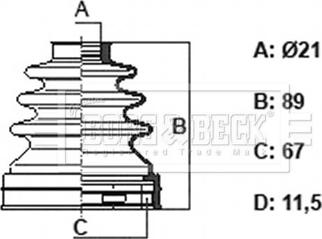 Borg & Beck BCB6402 - Paljekumi, vetoakseli inparts.fi