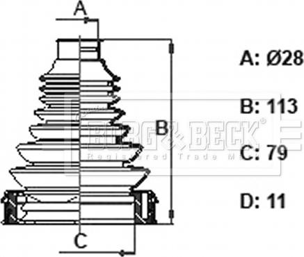 Borg & Beck BCB6407 - Paljekumi, vetoakseli inparts.fi