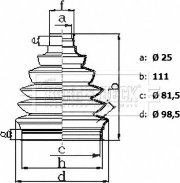 Borg & Beck BCB6436 - Paljekumi, vetoakseli inparts.fi