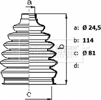 Borg & Beck BCB6422 - Paljekumi, vetoakseli inparts.fi