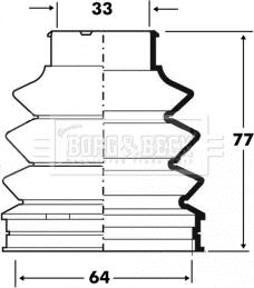 Borg & Beck BCB6095 - Paljekumi, vetoakseli inparts.fi