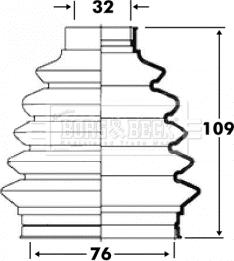 Borg & Beck BCB6091 - Paljekumi, vetoakseli inparts.fi