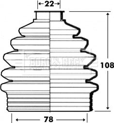 Borg & Beck BCB6098 - Paljekumi, vetoakseli inparts.fi